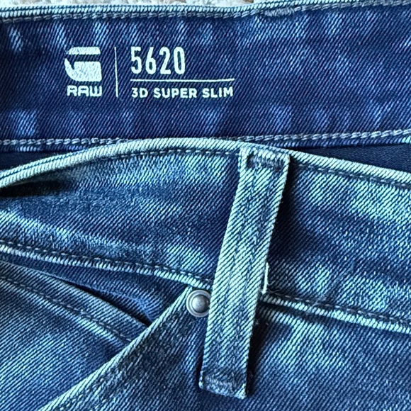 G-Star Dark Blue Skinny Jeans for Men - Picture 2 of 5
